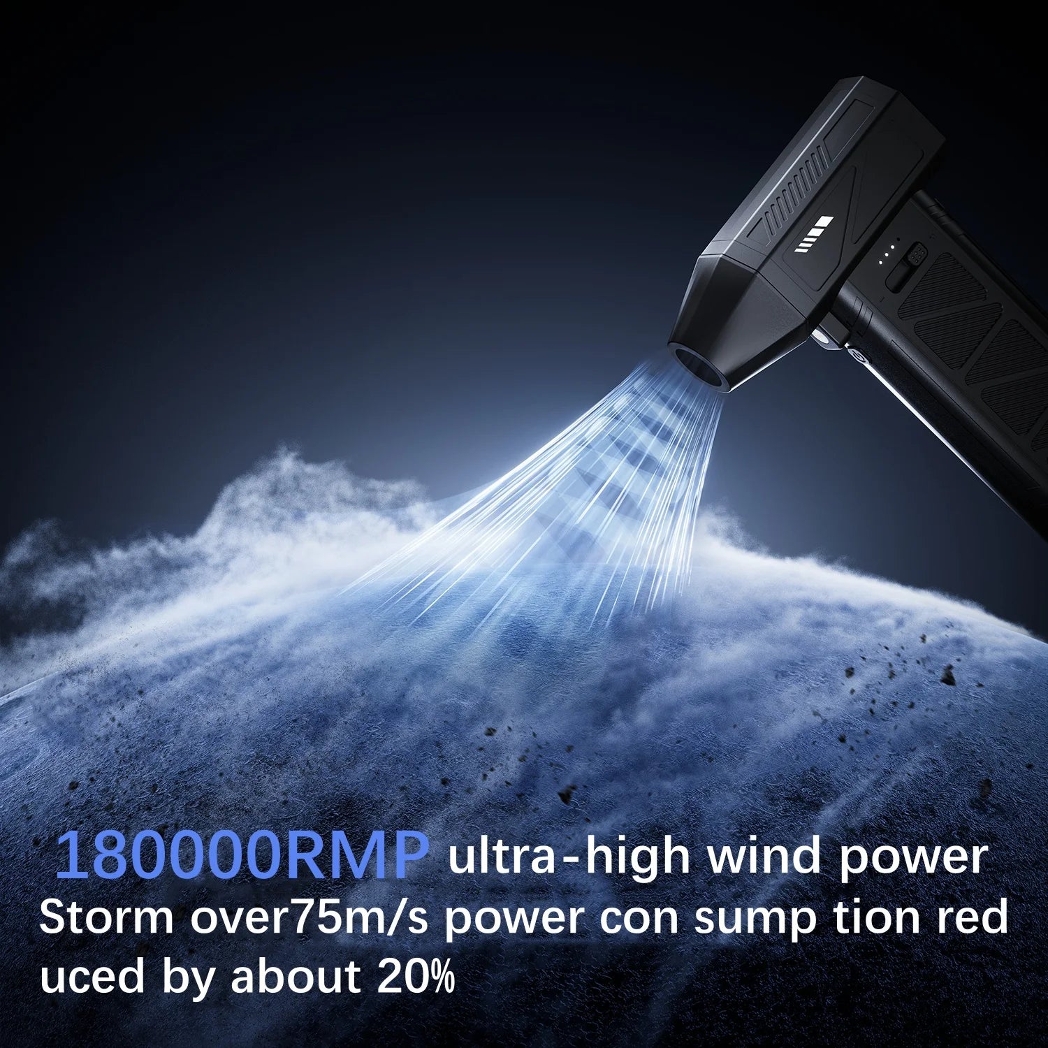 Car-Mounted Vacuum Cleaner, 180000RPM Electric Air Duster , Compressed Air Duster with Lllumination, Air Blower Dusters for Car，Snowblower
