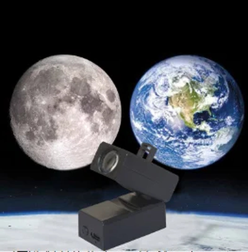 Earth Moon Light Ins Moon Projector Light Starry Sky Projector Rotate Planetarium Lamp Wall Lights Room Decor Led Night Light